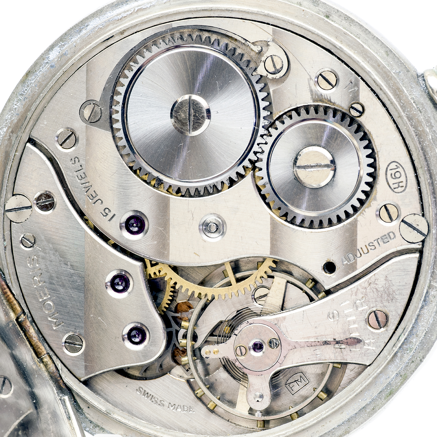 MOERIS FM (TISSOT) Reloj Suizo Erótico de Bolsillo. AUTOMATÓN. Lepine y Remontoir. Suiza, ca. 1960. MOERIS FM (TISSOT) Reloj Suizo Erótico de Bolsillo. AUTOMATÓN. Lepine y Remontoir. Suiza, ca. 1960.