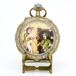 PERFECTIONNE. Erotic pocket watch. AUTOMATON. Lepine and Remontoir. Germany, ca. 1900