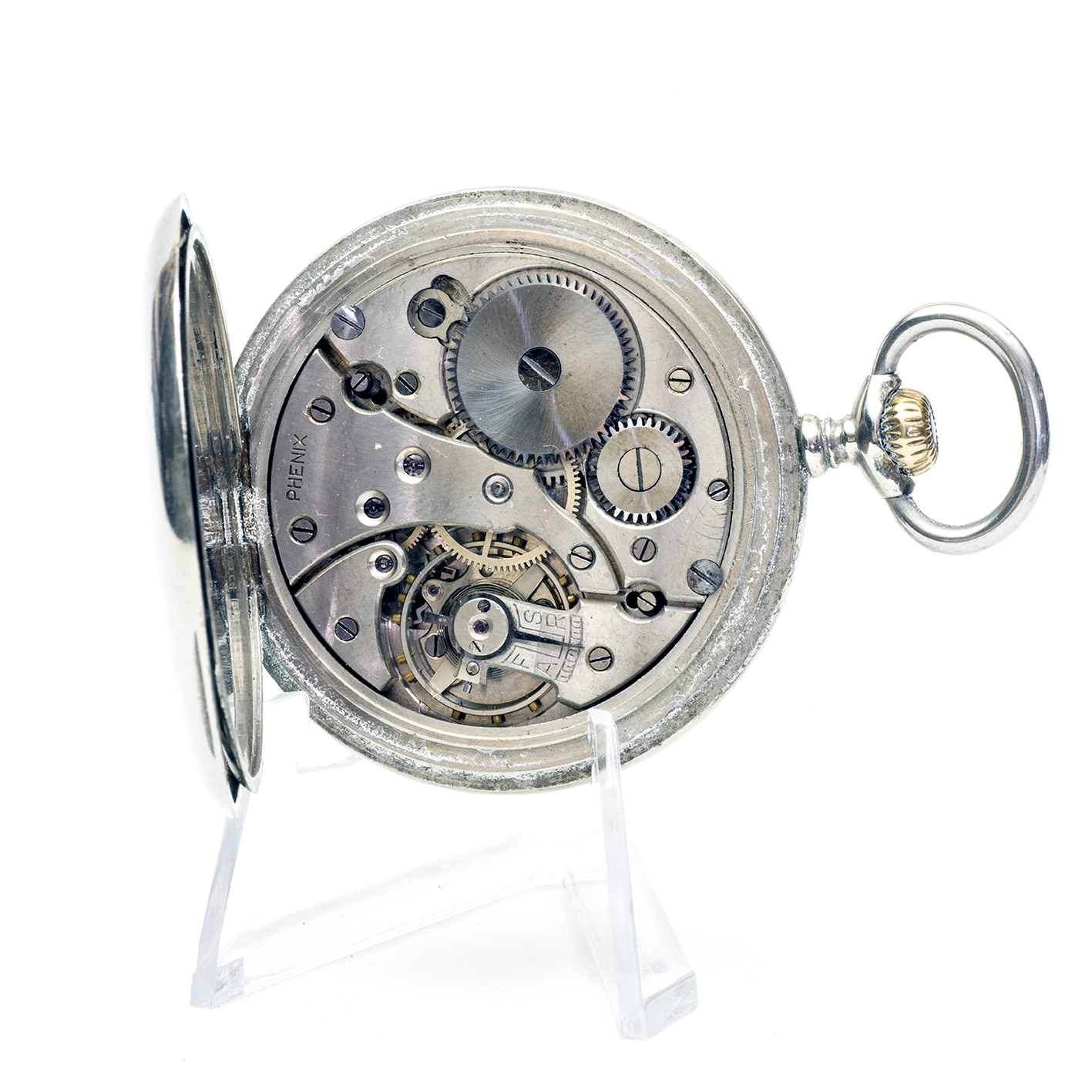 PHENIX. Reloj Erótico de Bolsillo. AUTOMATÓN. Lepine y Remontoir. Suiza, ca. 1940. PHENIX. Reloj Erótico de Bolsillo. AUTOMATÓN. Lepine y Remontoir. Suiza, ca. 1940.