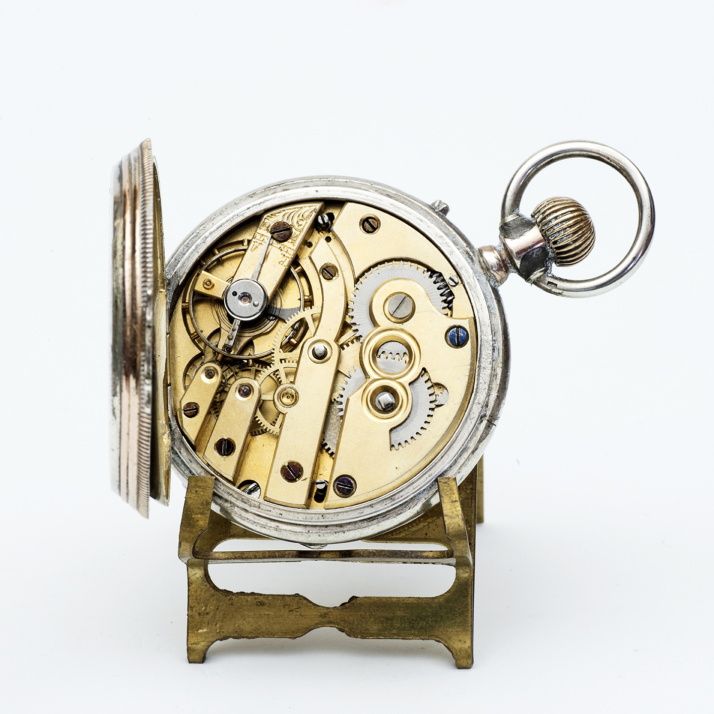 Reloj erótico de bolsillo. AUTOMATÓN. Lepine y Remontoir. Plata. Suiza, ca. 1910 Reloj erótico de bolsillo. AUTOMATÓN. Lepine y Remontoir. Plata. Suiza, ca. 1910