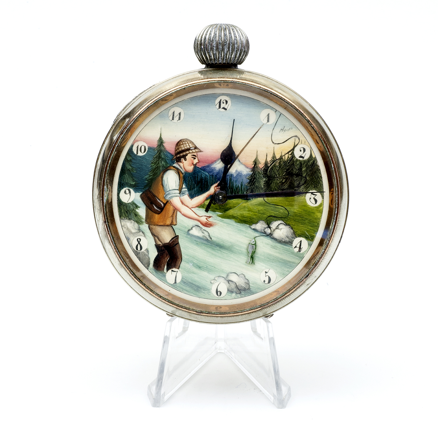 Reloj Suizo de sobremesa, AUTOMATÓN, de gran tamaño. Lepine y Remontoir. Suiza, ca. 1900 Reloj Suizo de sobremesa, AUTOMATÓN, de gran tamaño. Lepine y Remontoir. Suiza, ca. 1900