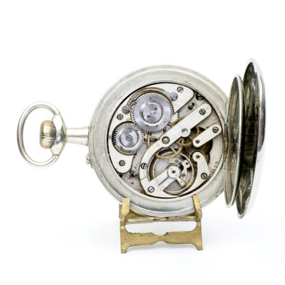 Swiss erotic pocket watch. AUTOMATON. Lepine and Remontoir. Big size. Switzerland, ca. 1900