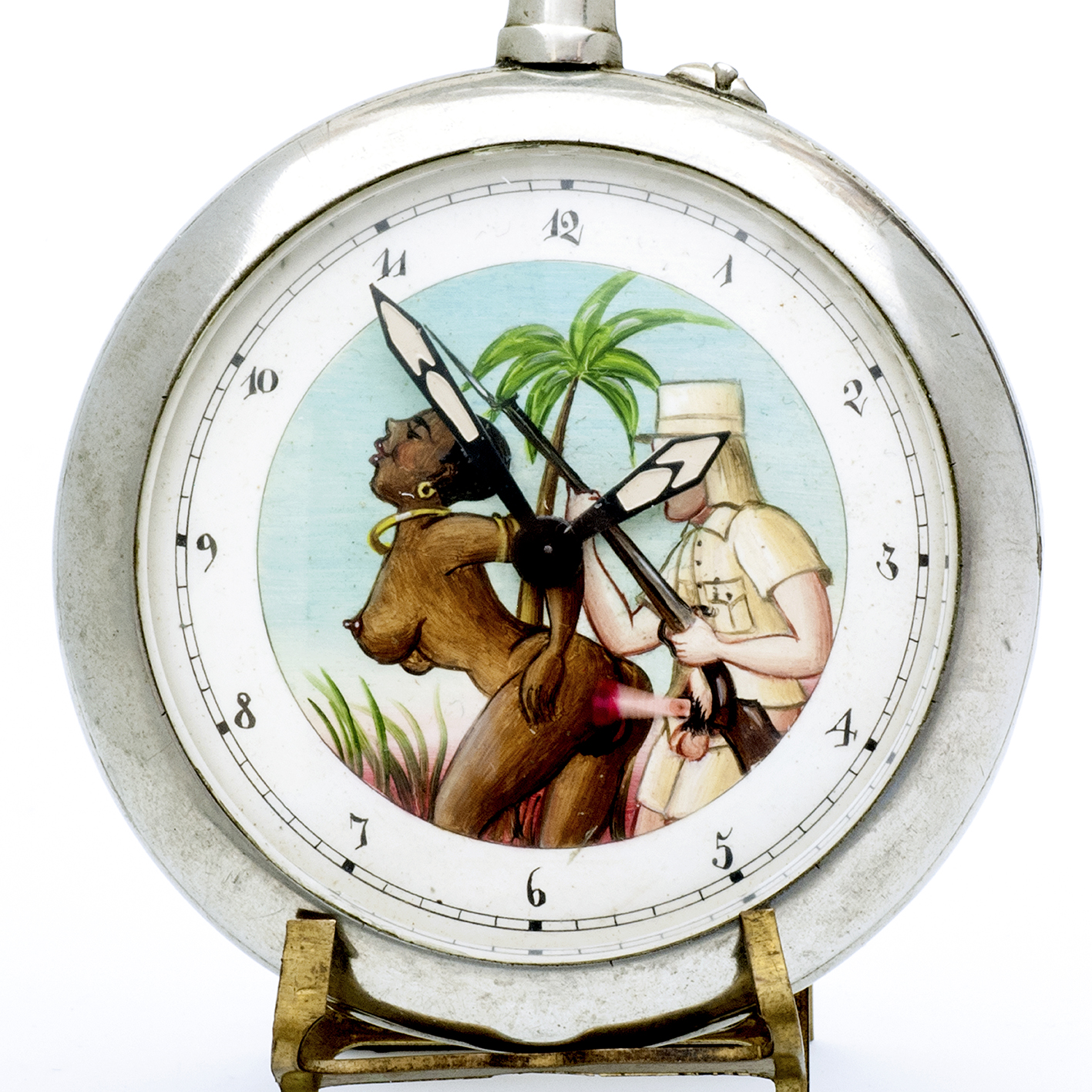 Reloj Suizo erótico de bolsillo. AUTOMATÓN. Lepine y Remontoir. Gran Tamaño. Suiza, ca. 1900 Reloj Suizo erótico de bolsillo. AUTOMATÓN. Lepine y Remontoir. Gran Tamaño. Suiza, ca. 1900