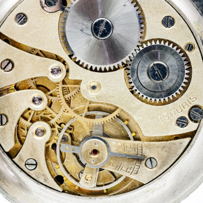 Reloj Suizo Erótico de Bolsillo. AUTOMATÓN. Lepine y Remontoir. Suiza, ca. 1930.