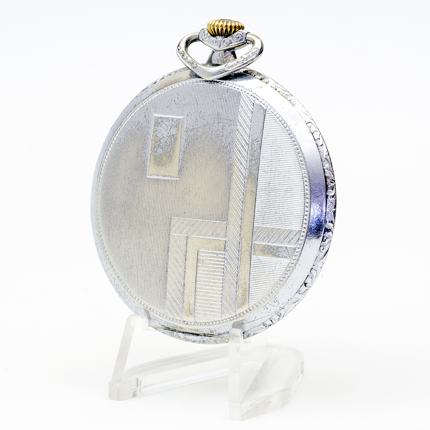 Reloj Suizo Erótico de Bolsillo. AUTOMATÓN. Lepine y Remontoir. Suiza, ca. 1940. Reloj Suizo Erótico de Bolsillo. AUTOMATÓN. Lepine y Remontoir. Suiza, ca. 1940.