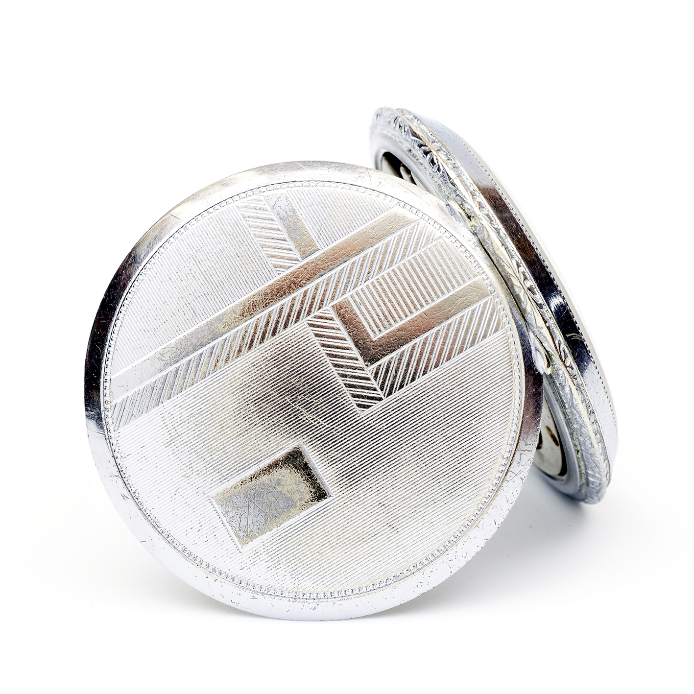 Reloj Suizo Erótico de Bolsillo. AUTOMATÓN. Lepine y Remontoir. Suiza, ca. 1940. Reloj Suizo Erótico de Bolsillo. AUTOMATÓN. Lepine y Remontoir. Suiza, ca. 1940.