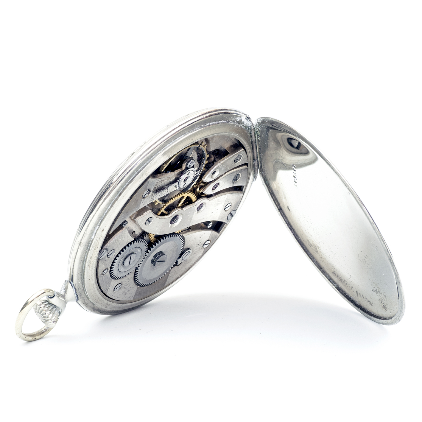 Reloj Suizo Erótico de Bolsillo. AUTOMATÓN. Lepine y Remontoir. Suiza, ca. 1940. Reloj Suizo Erótico de Bolsillo. AUTOMATÓN. Lepine y Remontoir. Suiza, ca. 1940.