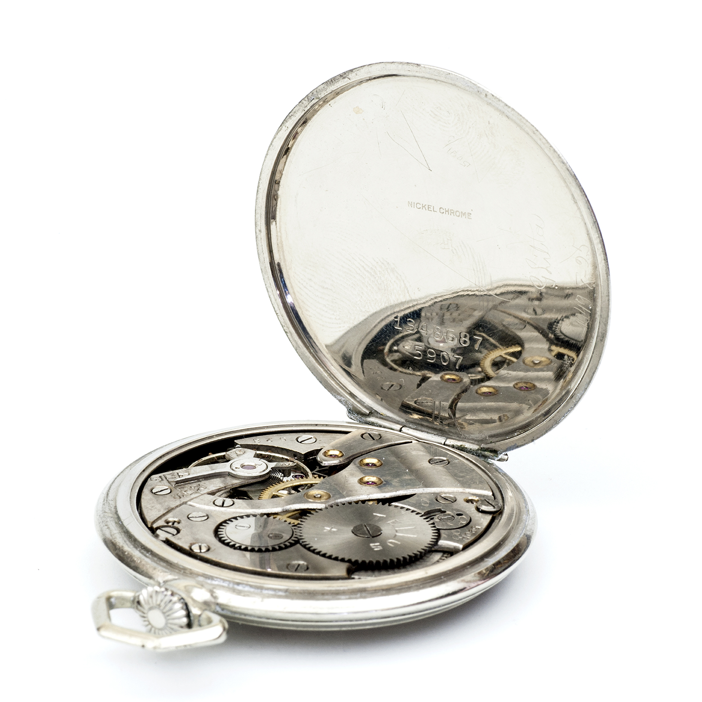 TELLUS. Reloj Erótico de bolsillo, AUTOMATÓN, Lepine y Remontoir. Alemania, ca. 1925 TELLUS. Reloj Erótico de bolsillo, AUTOMATÓN, Lepine y Remontoir. Alemania, ca. 1925