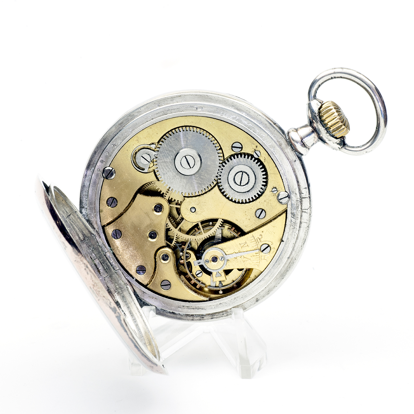 ZENITH. Reloj Erótico de Bolsillo, lepine y remontoir. Automatón. Plata. Año 1919. ZENITH. Reloj Erótico de Bolsillo, lepine y remontoir. Automatón. Plata. Año 1919.
