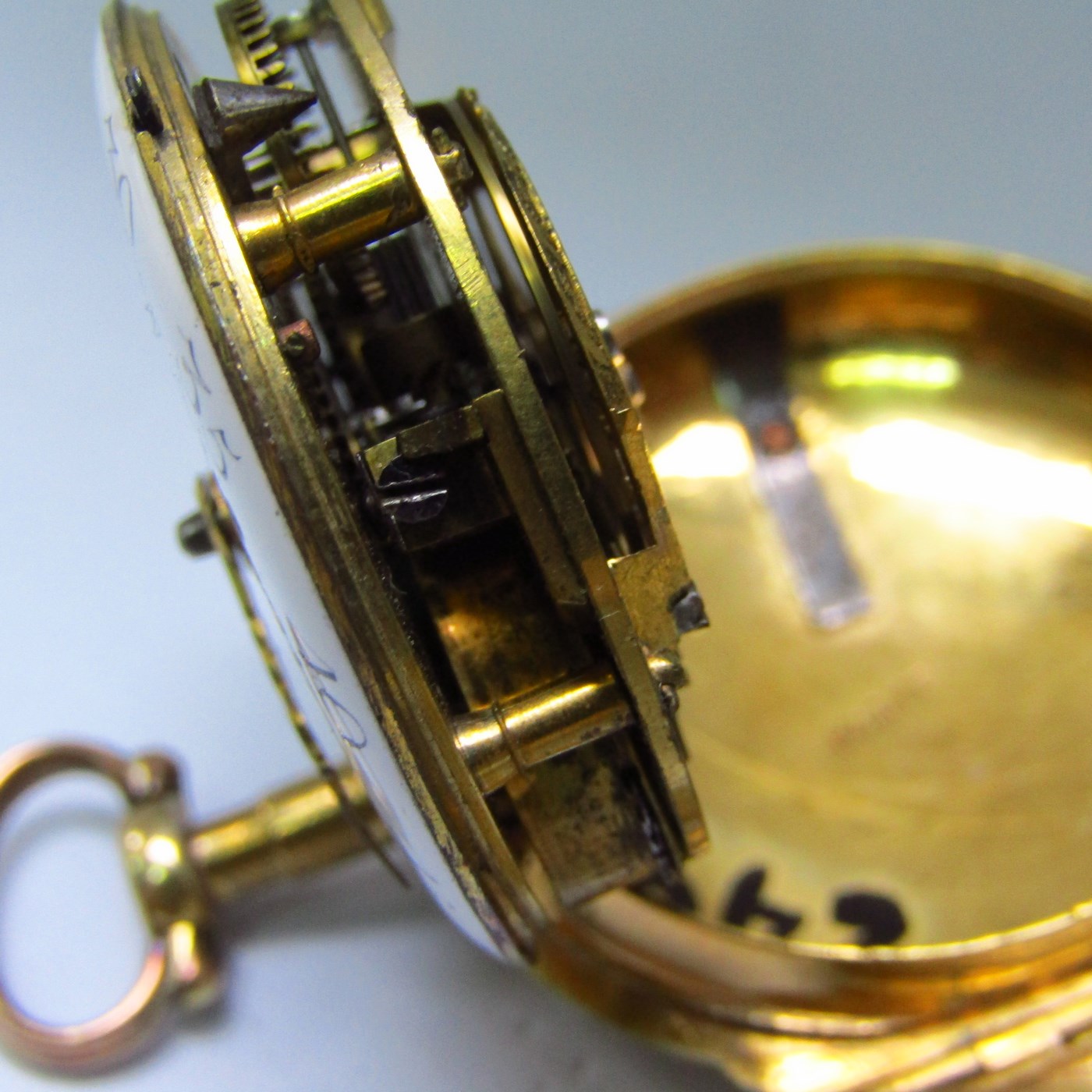 Charles Le Roy, A. PARIS. Reloj de bolsillo, lepine, Verge Fusee (Catalino). Ca. 1770/1780. Charles Le Roy, A. PARIS. Reloj de bolsillo, lepine, Verge Fusee (Catalino). Ca. 1770/1780.