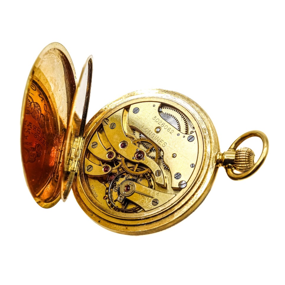 LONGINES. Reloj de Bolsillo, Lepine y remontoir. Oro 18k. Suiza, año 1908. LONGINES. Reloj de Bolsillo, Lepine y remontoir. Oro 18k. Suiza, año 1908.