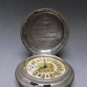 Reloj de Bolsillo para caballero, Saboneta y remontoir. Finales XIX.