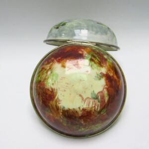 JOHN FORREST.RELOJ DE BOLSILLO/SOBREMESA CON CAJA ESFÉRICA ESMALTADA