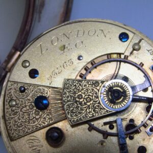 JOHN FORREST.RELOJ DE BOLSILLO/SOBREMESA CON CAJA ESFÉRICA ESMALTADA