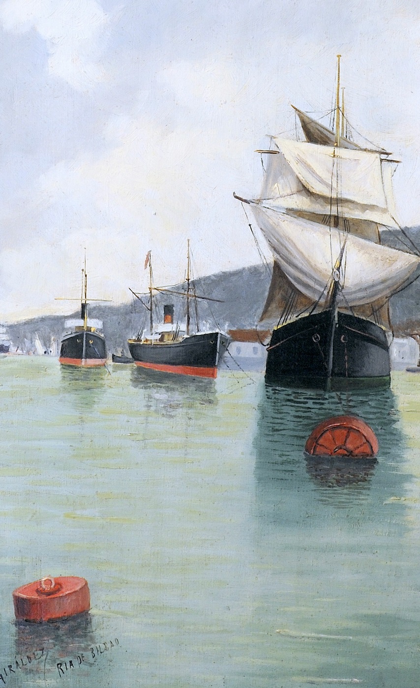 ADOLFO GIRÁLDEZ PEÑALVER. (1840-1920). Óleo sobre tabla. "Marina" ADOLFO GIRÁLDEZ PEÑALVER. (1840-1920). Óleo sobre tabla. "Marina"