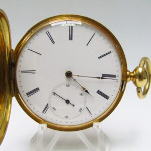 Henry Hofmann (Locle-Suiza). Reloj de Bolsillo para caballero, saboneta. Ca. 1880. Oro 18k.