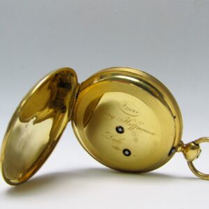 Henry Hofmann (Locle-Suiza). Reloj de Bolsillo para caballero, saboneta. Ca. 1880. Oro 18k.