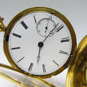 JOHN DAVIES. Reloj de Bolsillo, saboneta, Oro 18k, Londres, 1841.