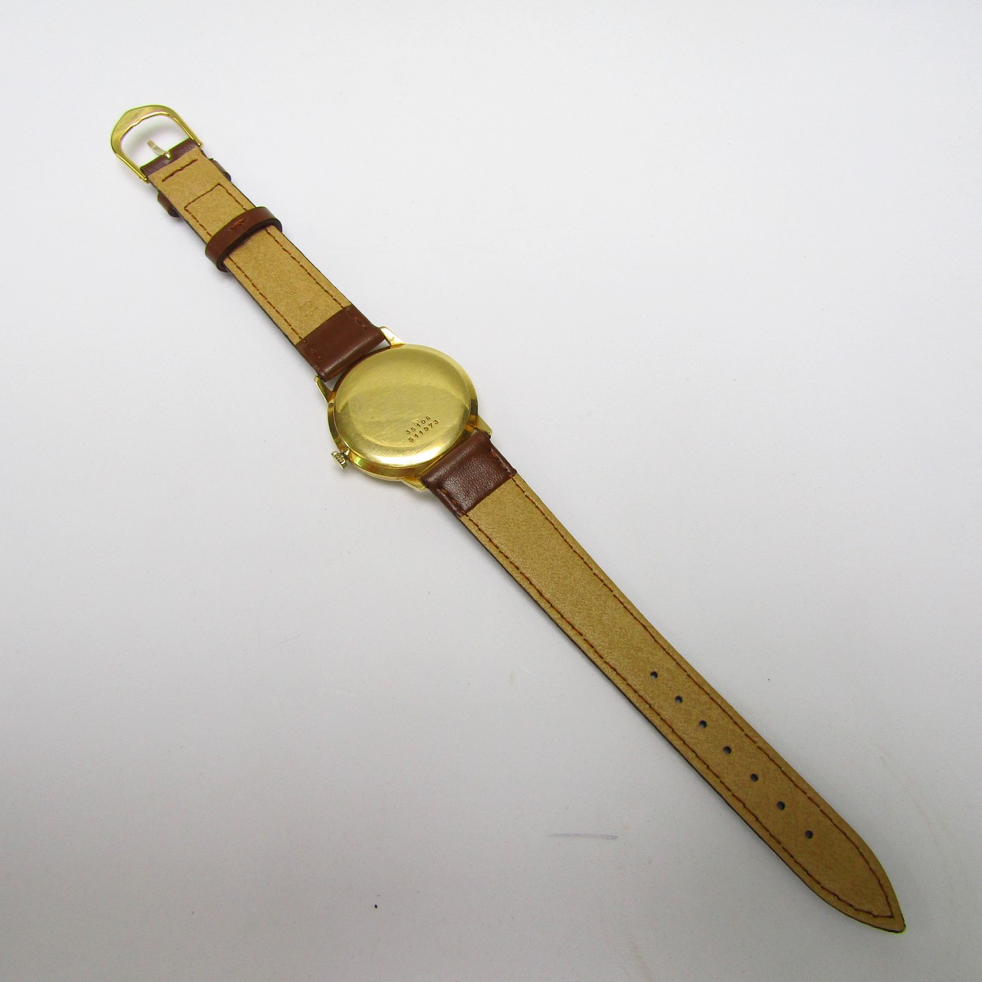 BAUME & MERCIER. Reloj de pulsera para caballero. Oro 18k. Geneve, Suiza, ca. 1960 BAUME & MERCIER. Reloj de pulsera para caballero. Oro 18k. Geneve, Suiza, ca. 1960