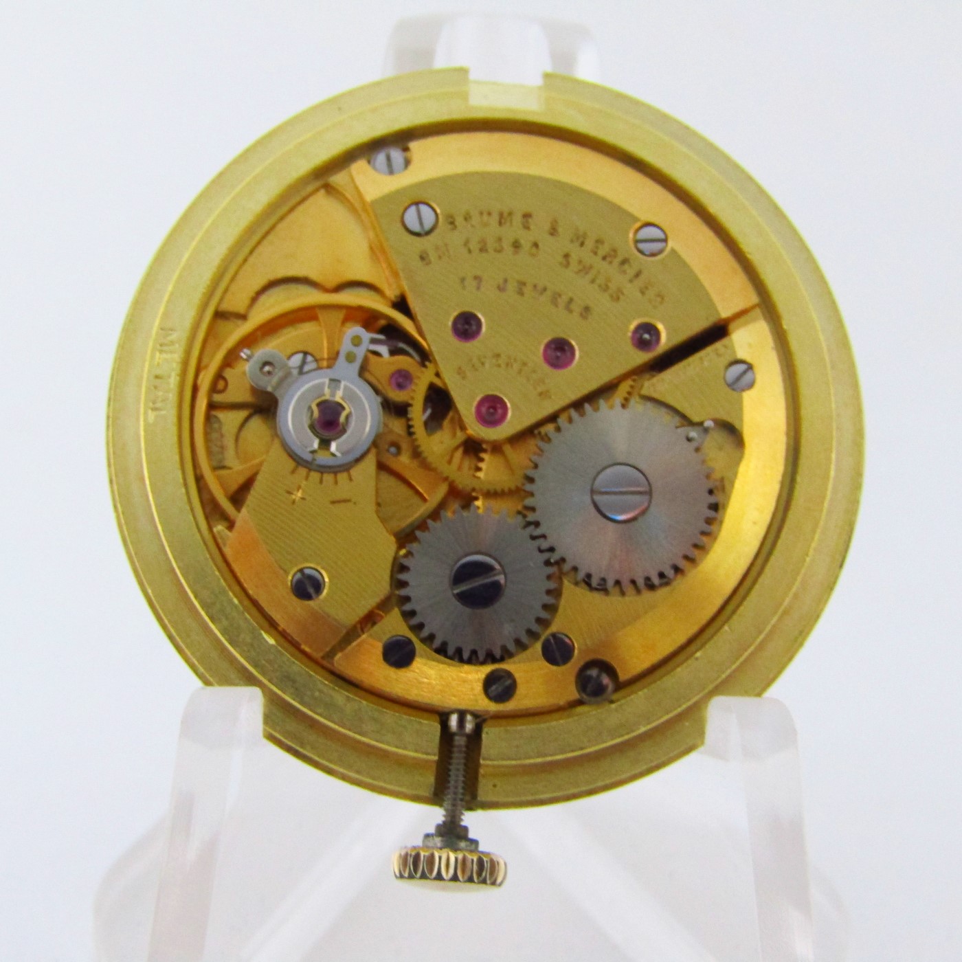 BAUME & MERCIER. Reloj de pulsera para caballero. Oro 18k. Geneve, Suiza, ca. 1960 BAUME & MERCIER. Reloj de pulsera para caballero. Oro 18k. Geneve, Suiza, ca. 1960