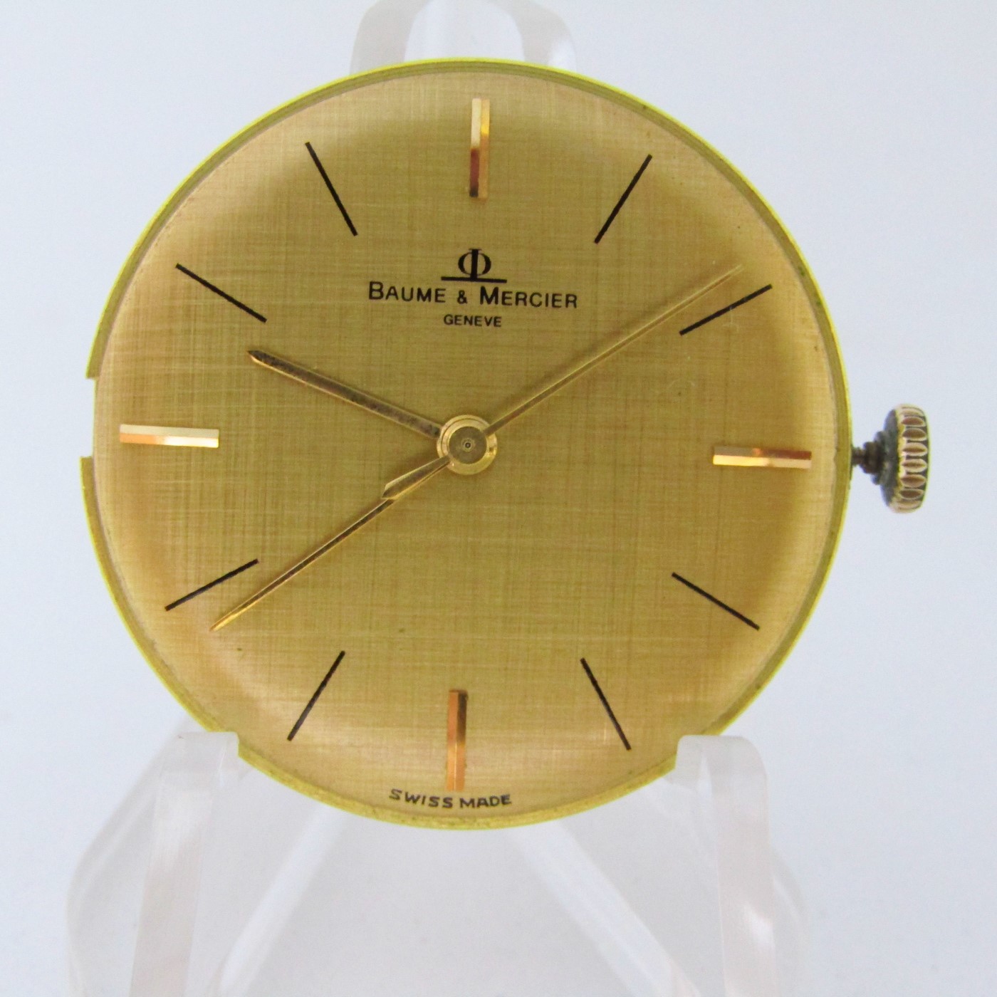 BAUME & MERCIER. Reloj de pulsera para caballero. Oro 18k. Geneve, Suiza, ca. 1960 BAUME & MERCIER. Reloj de pulsera para caballero. Oro 18k. Geneve, Suiza, ca. 1960