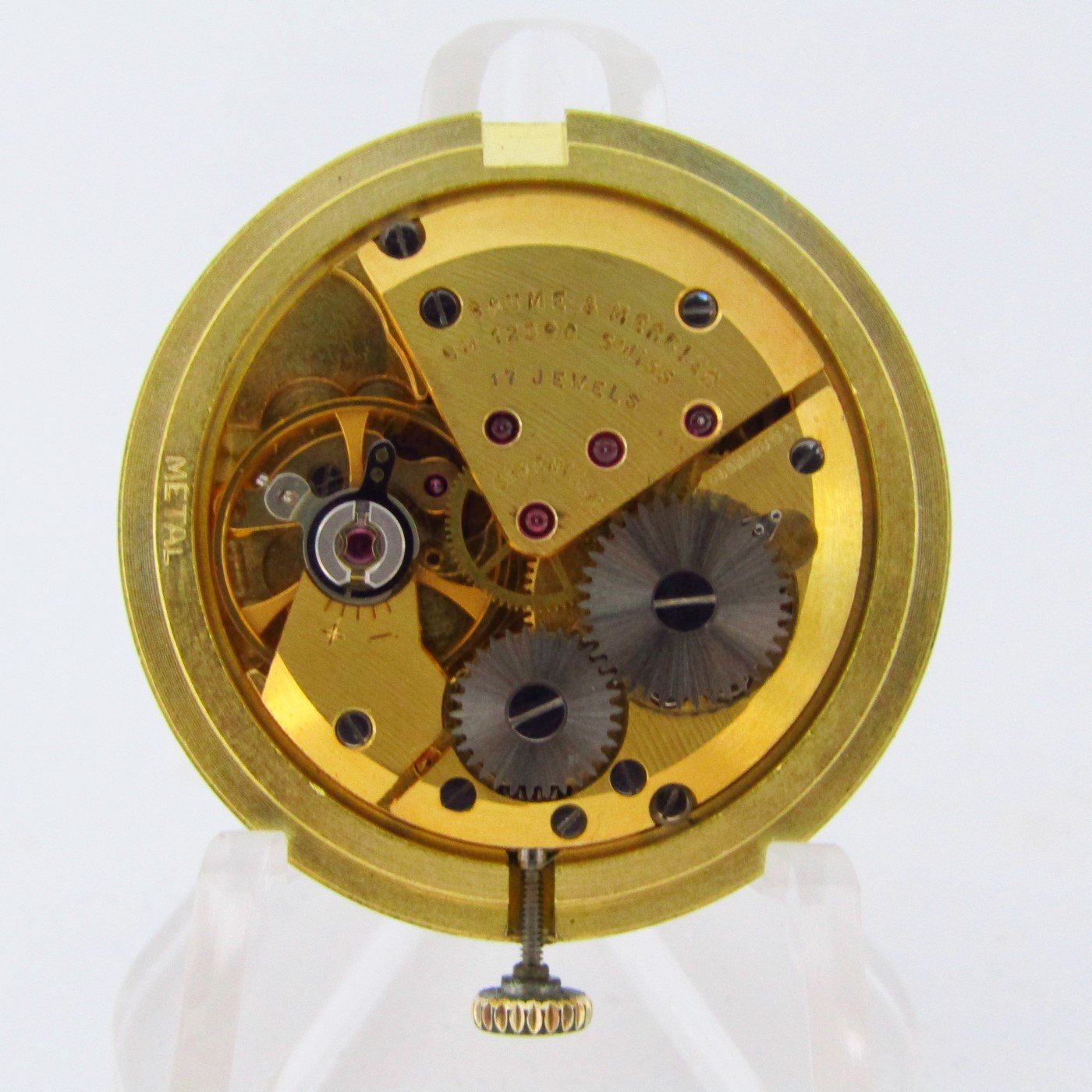 BAUME & MERCIER. Reloj de pulsera para caballero. Oro 18k. Geneve, Suiza, ca. 1960 BAUME & MERCIER. Reloj de pulsera para caballero. Oro 18k. Geneve, Suiza, ca. 1960