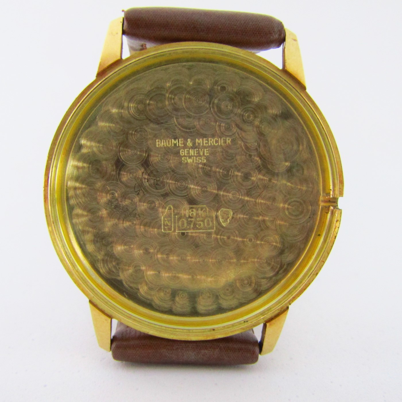 BAUME & MERCIER. Reloj de pulsera para caballero. Oro 18k. Geneve, Suiza, ca. 1960 BAUME & MERCIER. Reloj de pulsera para caballero. Oro 18k. Geneve, Suiza, ca. 1960