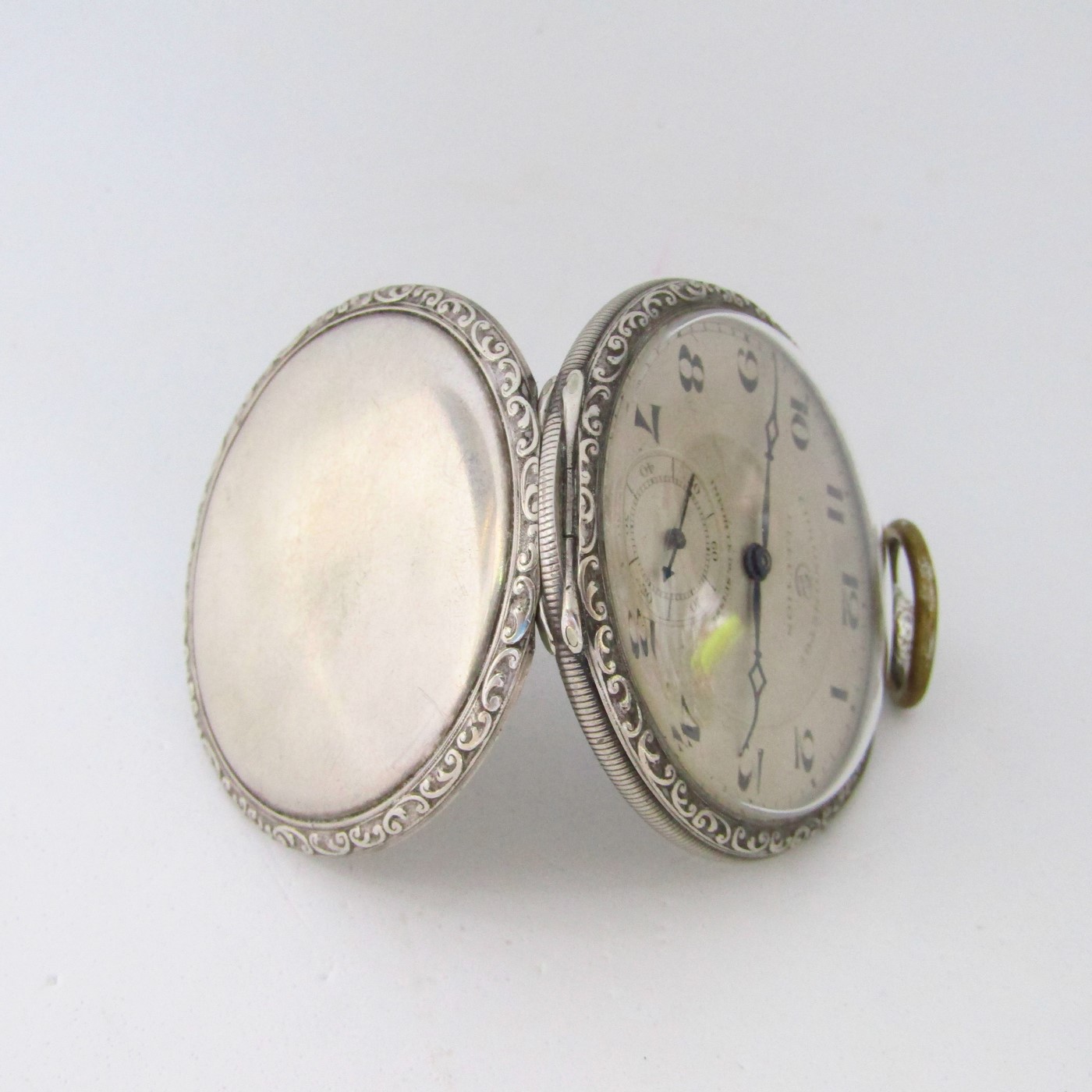 ELECTION . Reloj de bolsillo, lepine y remontoir. Plata. Suiza, ca. 1900. ELECTION . Reloj de bolsillo, lepine y remontoir. Plata. Suiza, ca. 1900.
