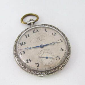 ELECTION . Reloj de bolsillo, lepine y remontoir. Plata. Suiza, ca. 1900.