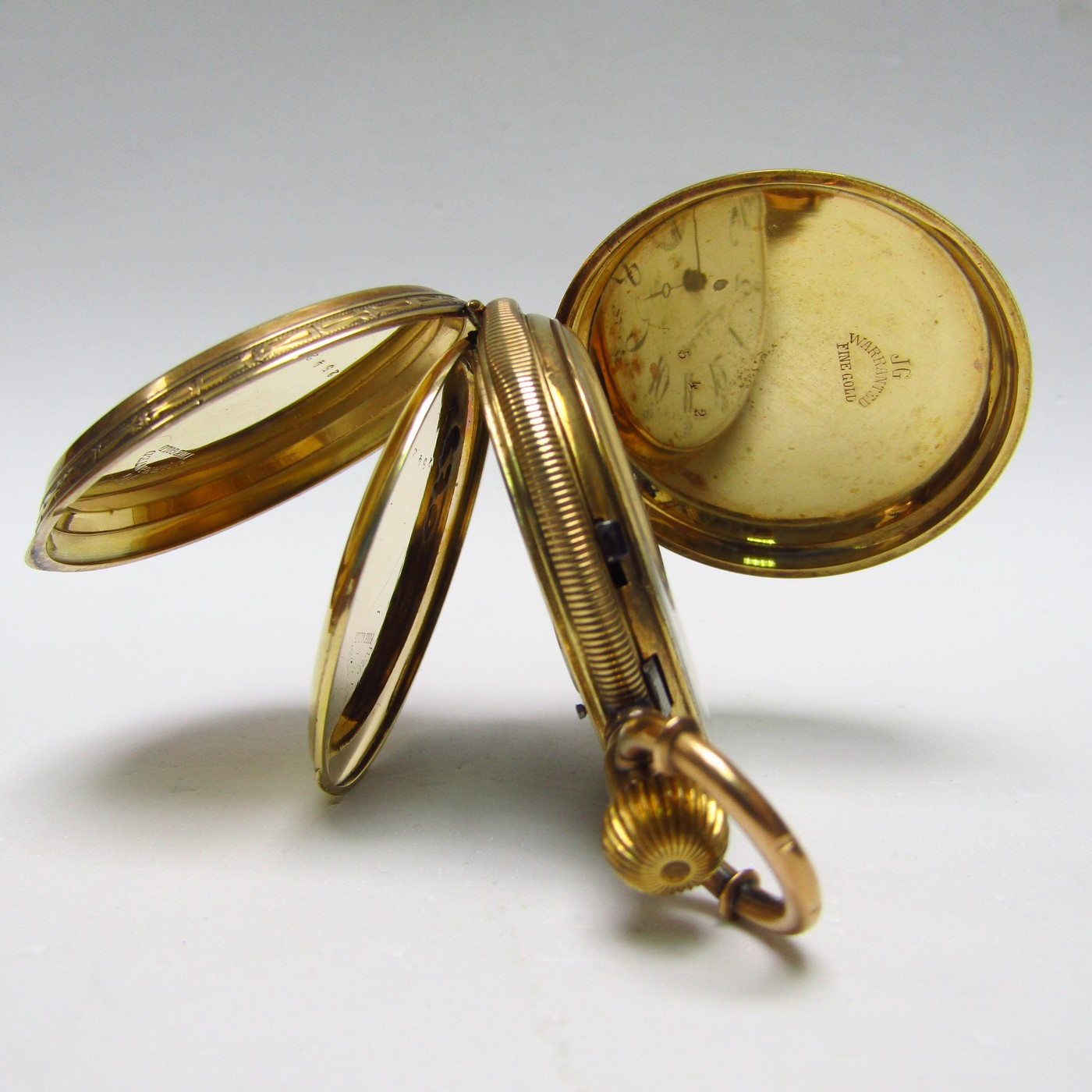 ALBERT LAVALLEE (GENEVA). Reloj de Bolsillo para caballero, saboneta y remontoir. Ca. 1860. Oro Fino 24k ALBERT LAVALLEE (GENEVA). Reloj de Bolsillo para caballero, saboneta y remontoir. Ca. 1860. Oro Fino 24k