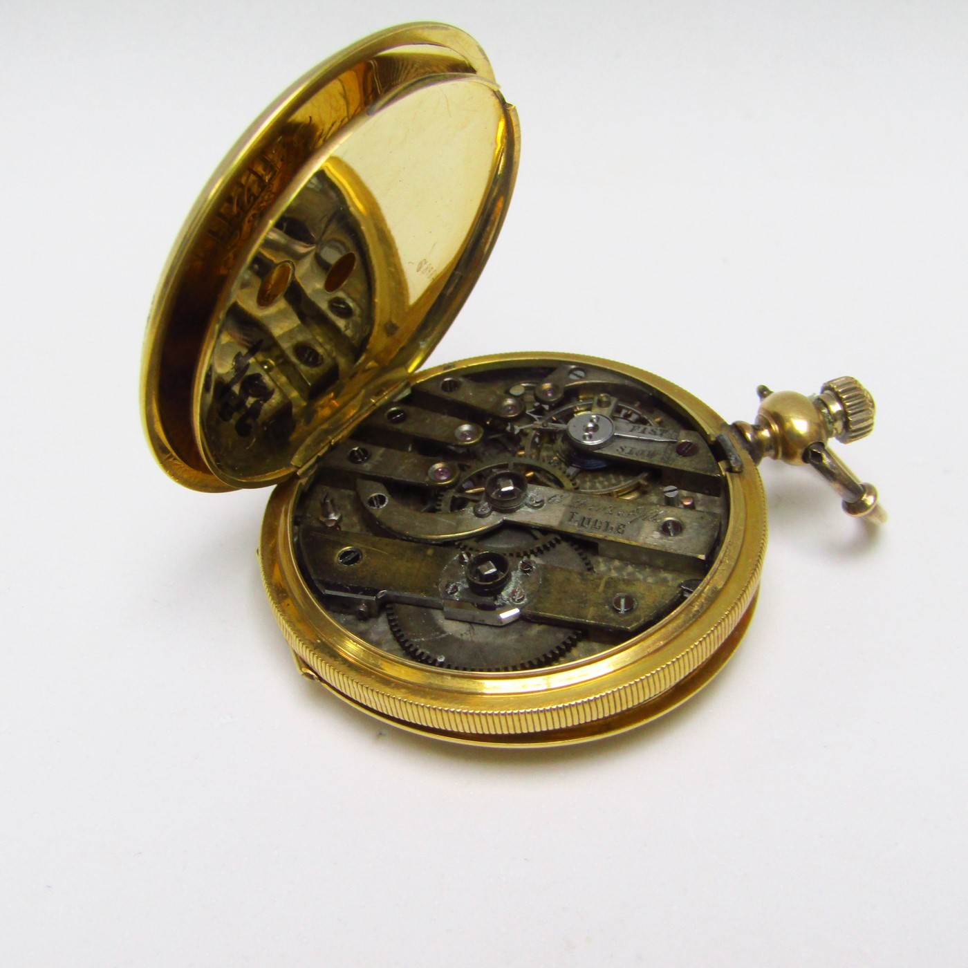 C. DROZ and FIELDS. Reloj de bolsillo de caballero. Siglo XIX. Oro 18k. C. DROZ and FIELDS. Reloj de bolsillo de caballero. Siglo XIX. Oro 18k.