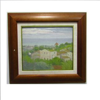 ESCUELA CATALANA SIGLO XX. Óleo sobre tabla. Paisajes