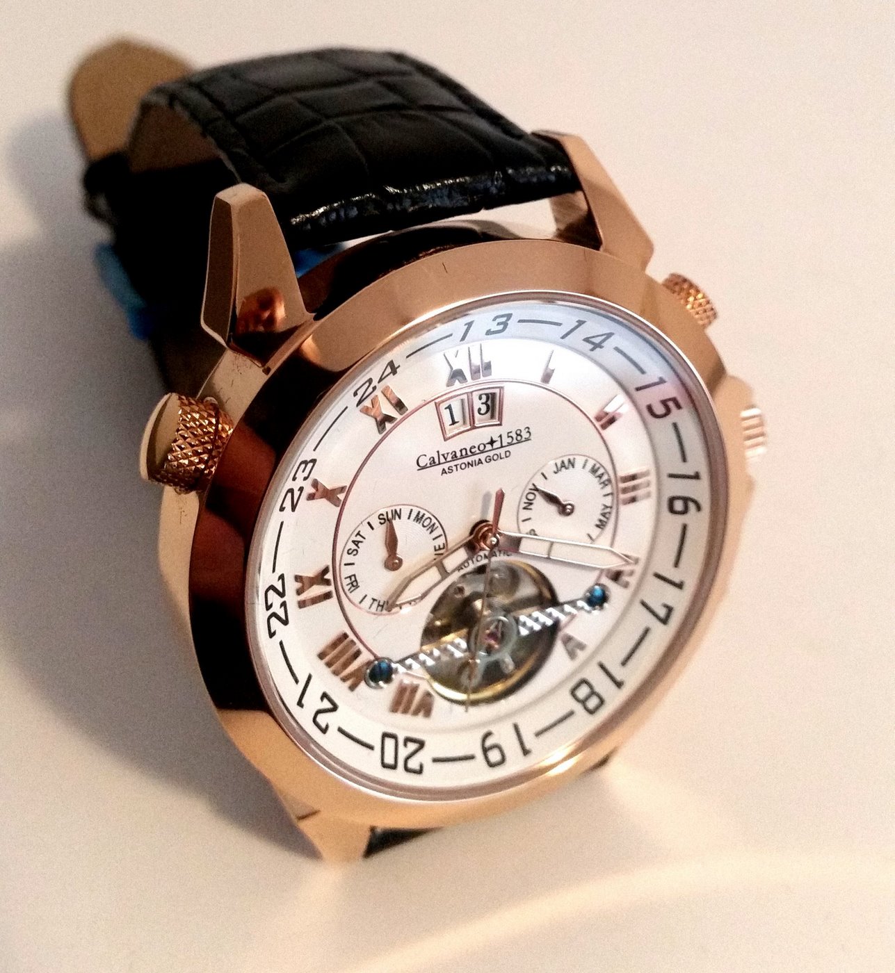 CALVANEO 1583. "Astonia" Rotgold Lion . Reloj de pulsera automático. Alemania. 2017 CALVANEO 1583. "Astonia" Rotgold Lion . Reloj de pulsera automático. Alemania. 2017