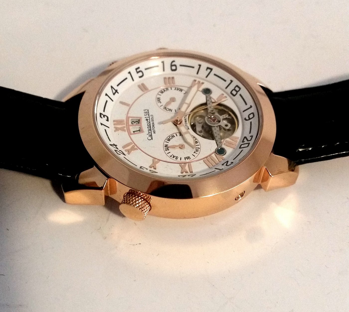 CALVANEO 1583. "Astonia" Rotgold Lion . Reloj de pulsera automático. Alemania. 2017 CALVANEO 1583. "Astonia" Rotgold Lion . Reloj de pulsera automático. Alemania. 2017