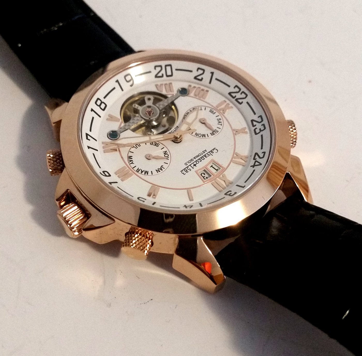 CALVANEO 1583. "Astonia" Rotgold Lion . Reloj de pulsera automático. Alemania. 2017 CALVANEO 1583. "Astonia" Rotgold Lion . Reloj de pulsera automático. Alemania. 2017