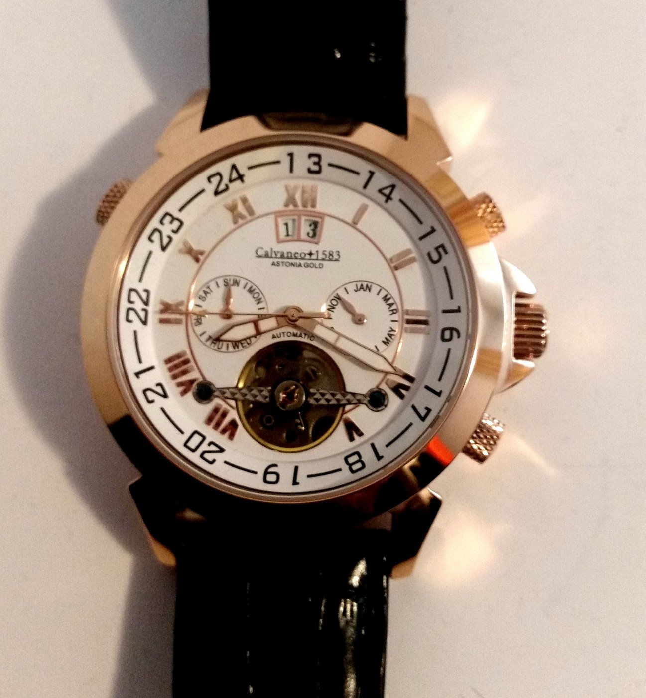 CALVANEO 1583. "Astonia" Rotgold Lion . Reloj de pulsera automático. Alemania. 2017 CALVANEO 1583. "Astonia" Rotgold Lion . Reloj de pulsera automático. Alemania. 2017