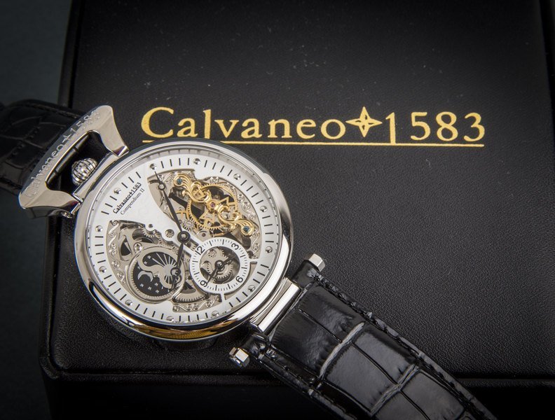CALVANEO 1583. Compendium II Steel Squelette . Reloj de pulsera automático. 2018 CALVANEO 1583. Compendium II Steel Squelette . Reloj de pulsera automático. 2018