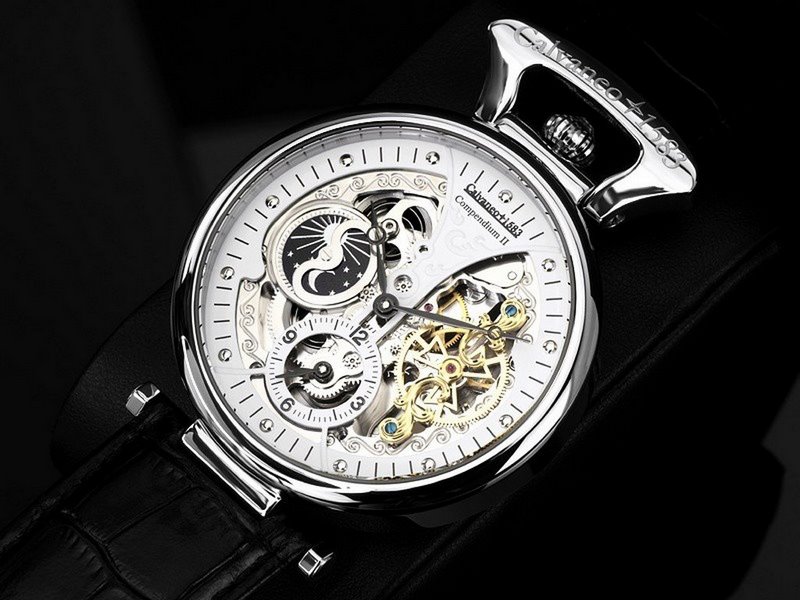 CALVANEO 1583. Compendium II Steel Squelette . Reloj de pulsera automático. 2018 CALVANEO 1583. Compendium II Steel Squelette . Reloj de pulsera automático. 2018