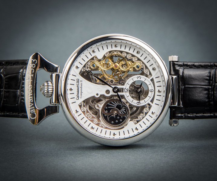 CALVANEO 1583. Compendium II Steel Squelette . Reloj de pulsera automático. 2018 CALVANEO 1583. Compendium II Steel Squelette . Reloj de pulsera automático. 2018
