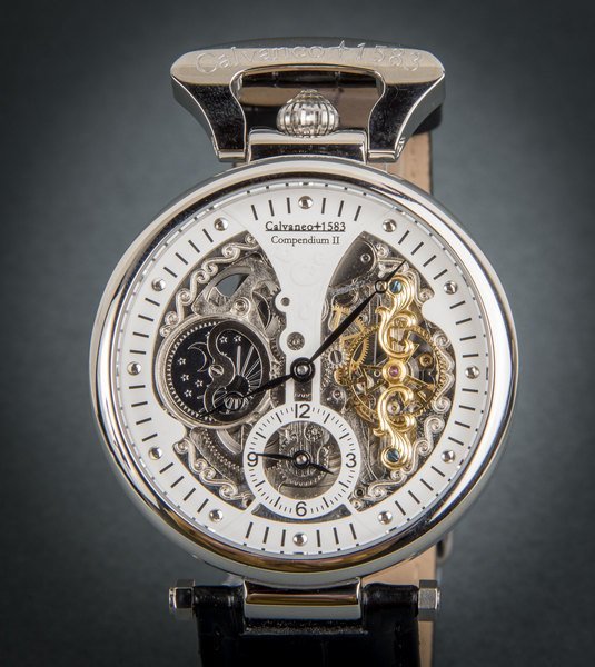 CALVANEO 1583. Compendium II Steel Squelette . Reloj de pulsera automático. 2018 CALVANEO 1583. Compendium II Steel Squelette . Reloj de pulsera automático. 2018