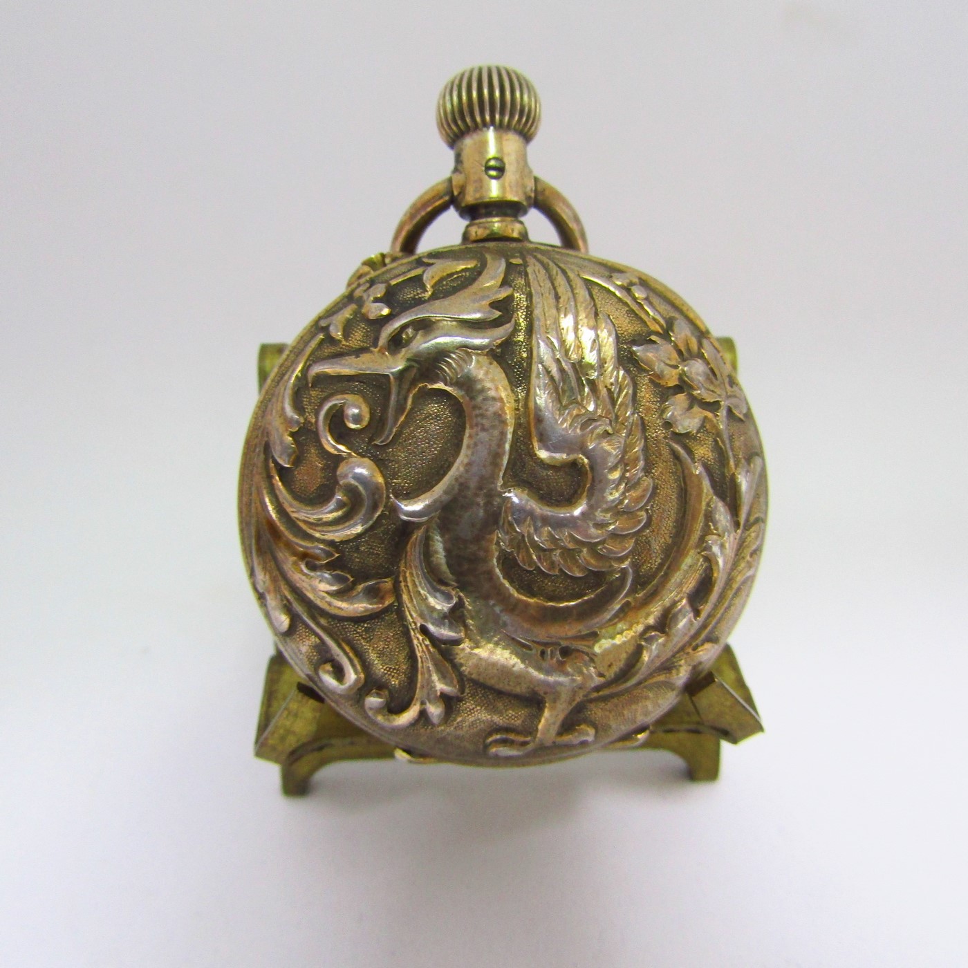 DARLING. Reloj de Colgar, hunter, lepine y remontoir. Plata Dorada. Alemania, ca. 1900. DARLING. Reloj de Colgar, hunter, lepine y remontoir. Plata Dorada. Alemania, ca. 1900.