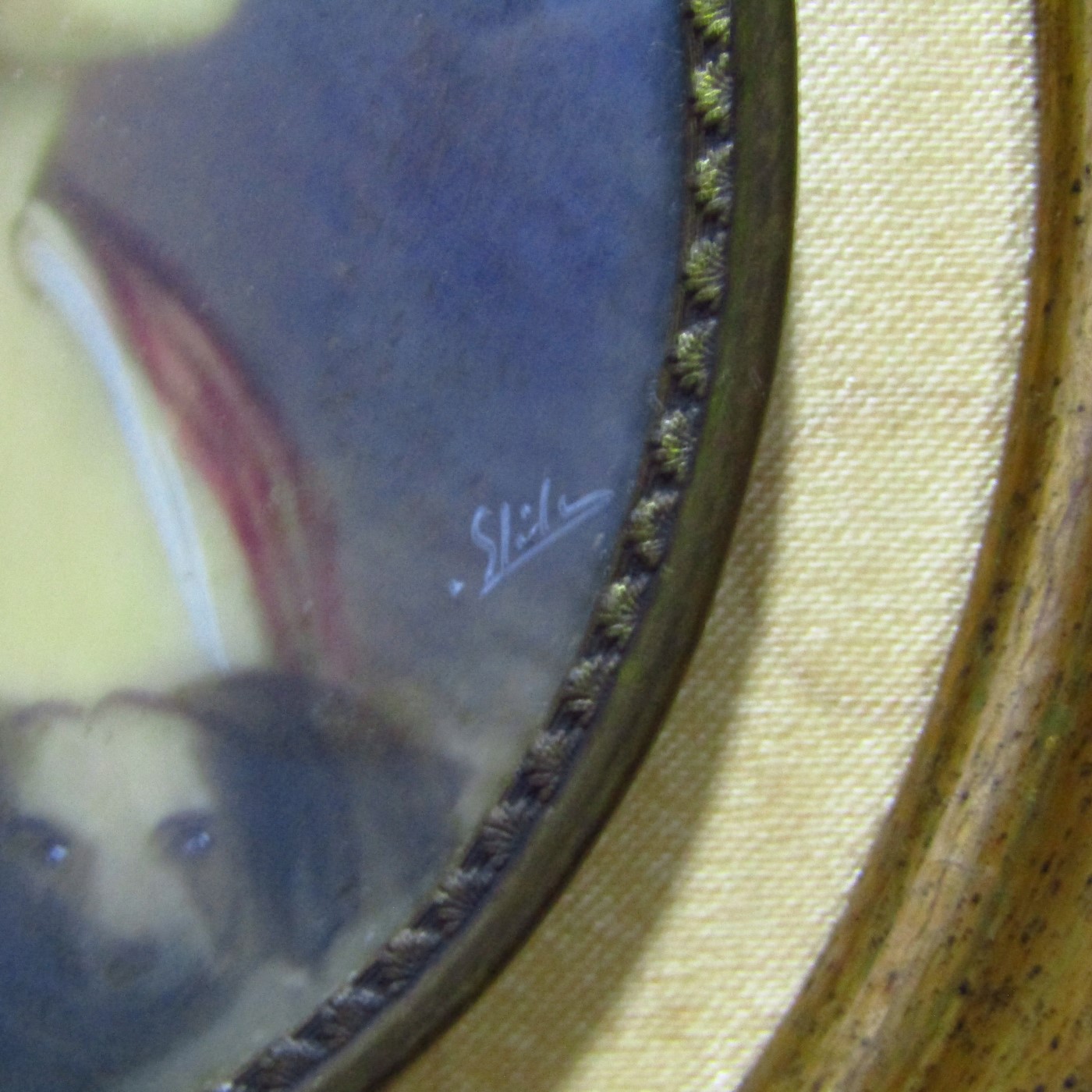J. K. STIELER. MINIATURA SOBRE DISCO OVAL. SIGLO XIX. J. K. STIELER. MINIATURA SOBRE DISCO OVAL. SIGLO XIX.