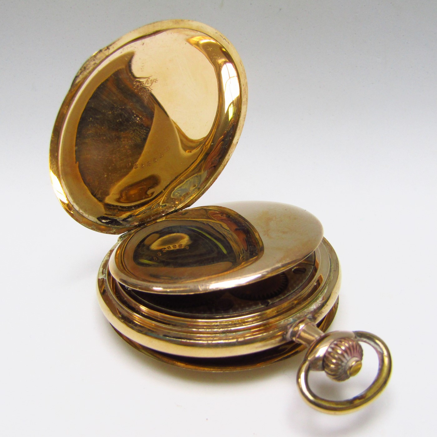 OMEGA. Reloj de Bolsillo para caballero, saboneta y remontoir. Gold-Filled. Suiza. 1914 OMEGA. Reloj de Bolsillo para caballero, saboneta y remontoir. Gold-Filled. Suiza. 1914