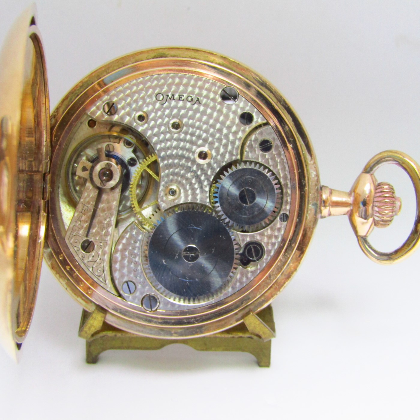 OMEGA. Reloj de Bolsillo para caballero, saboneta y remontoir. Gold-Filled. Suiza. 1914 OMEGA. Reloj de Bolsillo para caballero, saboneta y remontoir. Gold-Filled. Suiza. 1914
