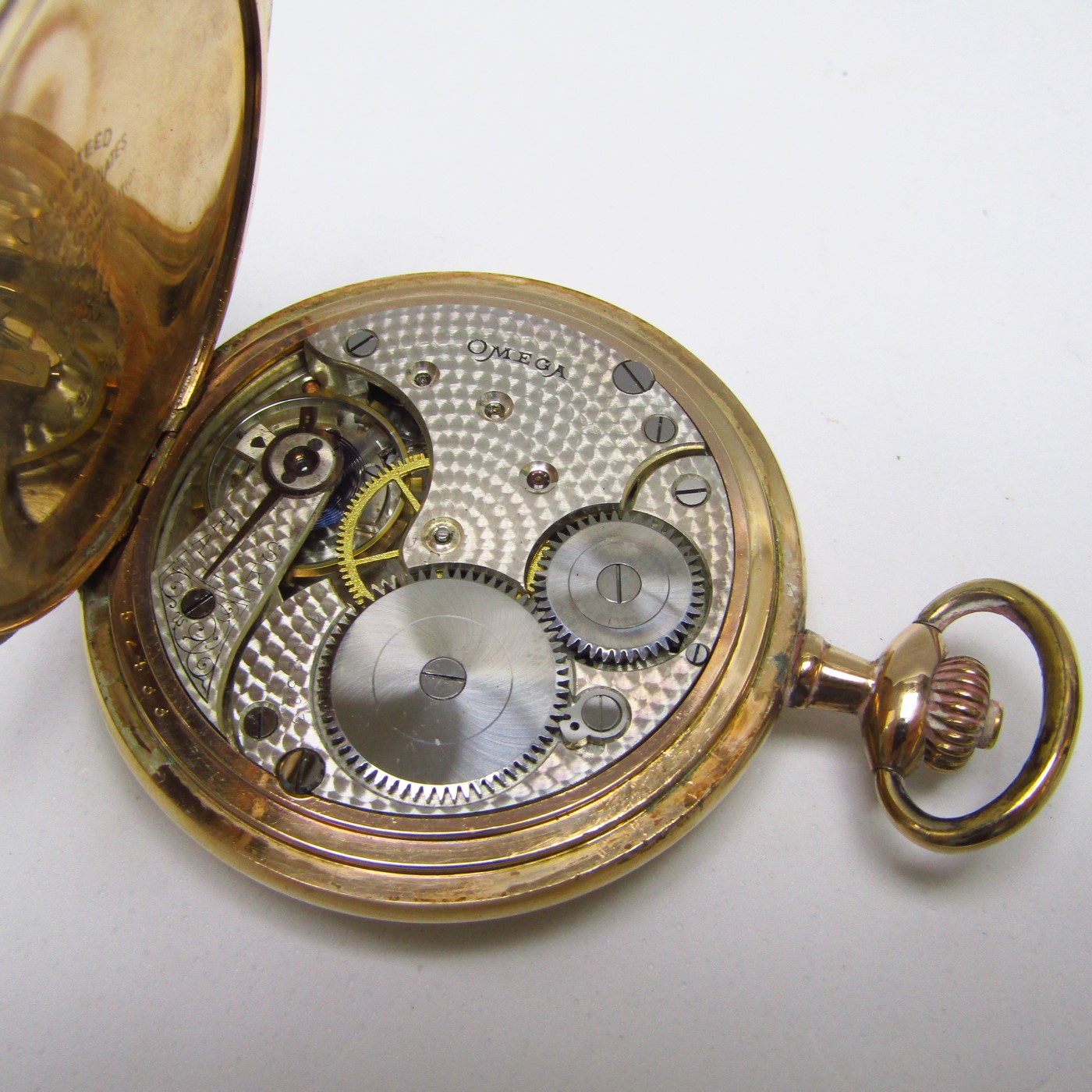 OMEGA. Reloj de Bolsillo para caballero, saboneta y remontoir. Gold-Filled. Suiza. 1914 OMEGA. Reloj de Bolsillo para caballero, saboneta y remontoir. Gold-Filled. Suiza. 1914