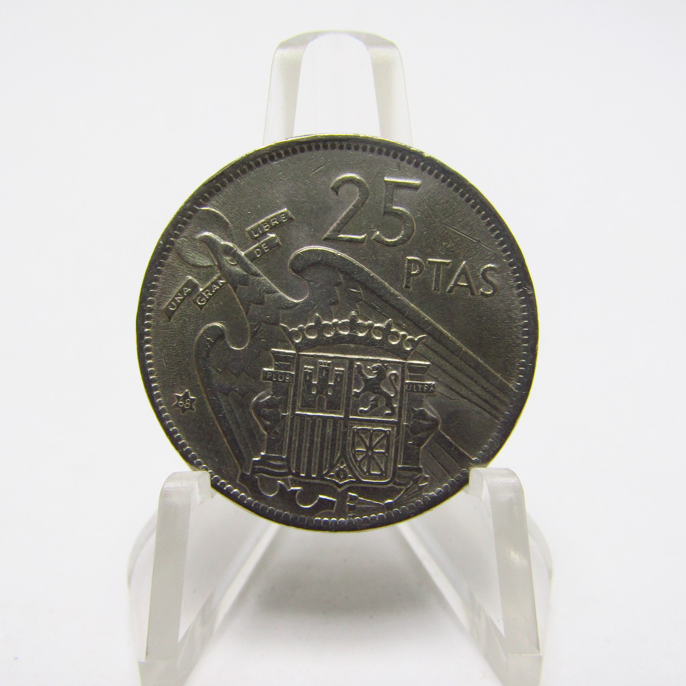 Lote de 14 Monedas de 25 Pesetas de Níquel. Año 1957. Francisco Franco Caudillo de España por la G. de Dios. Madrid. Varias CECAS. MBC Lote de 14 Monedas de 25 Pesetas de Níquel. Año 1957. Francisco Franco Caudillo de España por la G. de Dios. Madrid. Varias CECAS. MBC