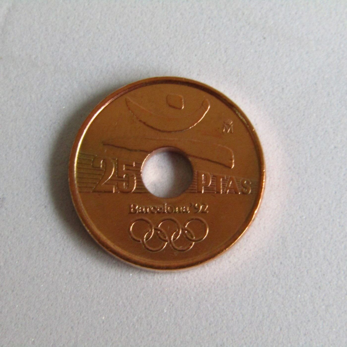 Moneda de 25 Pesetas de aluminio-cobre-hierro. Año 1990. Juan Carlos I. Barcelona´92. S.C. Moneda de 25 Pesetas de aluminio-cobre-hierro. Año 1990. Juan Carlos I. Barcelona´92. S.C.