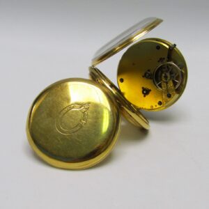 Fabricación Inglesa. Reloj de Bolsillo para caballero, lepine. Año 1869. Oro 18k.