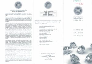 Sortija Certificada en Oro Blanco 18k con Diamante Natural talla Brillante de 0,81 ct. (S-Z/P1)