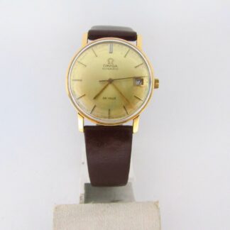 OMEGA AUTOMATIC DE VILLE. Reloj AUTOMÁTICO de pulsera para caballero.Oro 18k. Suiza, 1964.